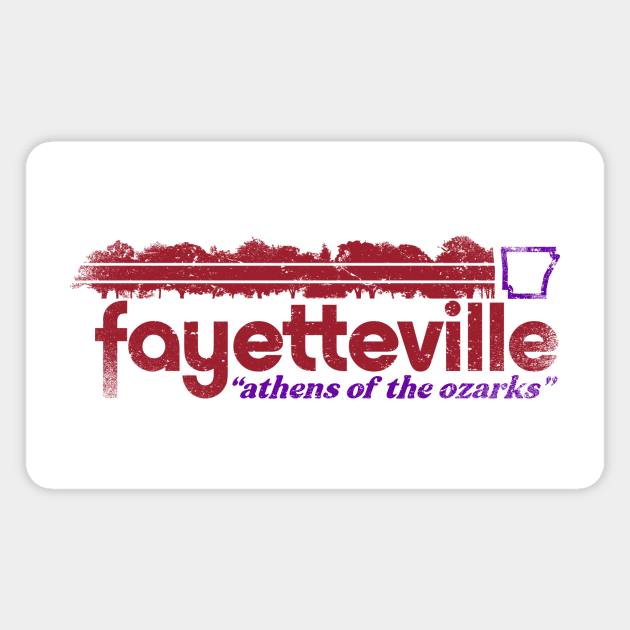 Fayetteville - Athens of the Ozarks Magnet by rt-shirts
